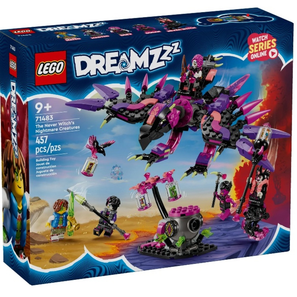 LEGO DREAMZzz The Never Witch’s Nightmare Creatures Kids' Toy,  457 Pieces